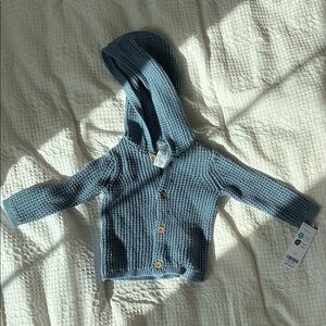 Carter's Blue Knit Hooded Sweater